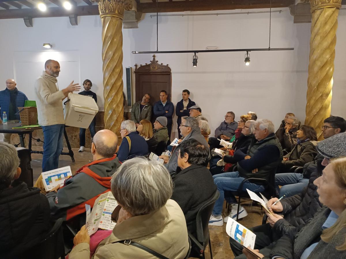 Un momento de la reunión.