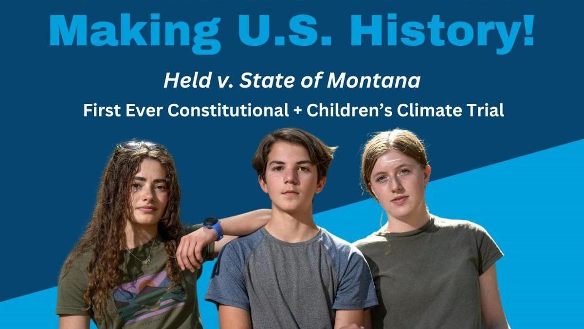 Niños y jóvenes de Montana demandan al Estado por contaminar la naturaleza.