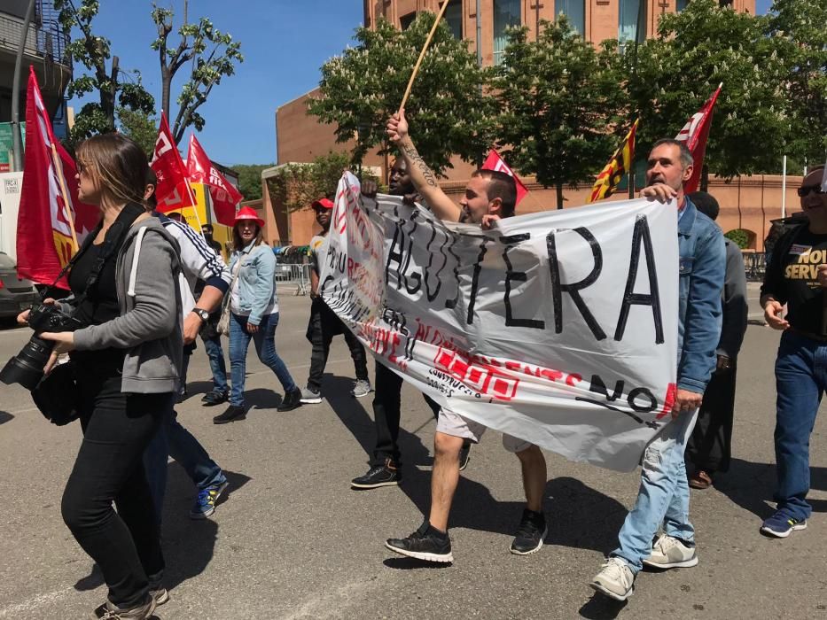 Manifestació del primer de maig a la ciutat de Girona