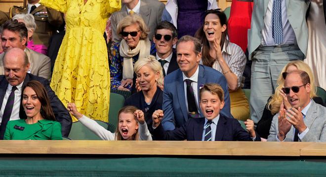 Los príncipes de Gales en Wimbledon