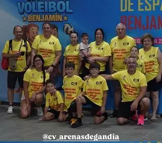 Increíble fin de semana para los pequeños del CV Arenas Gandia en el Nacional disputado en Valladolid.
