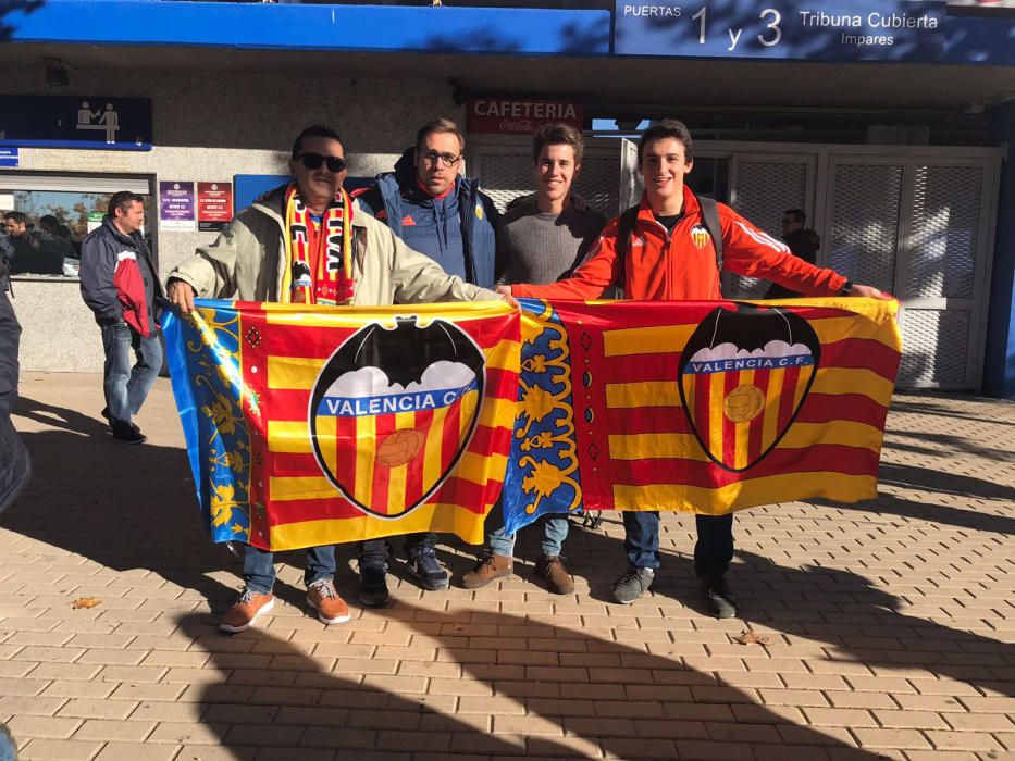 Aficionados del Valencia en Getafe