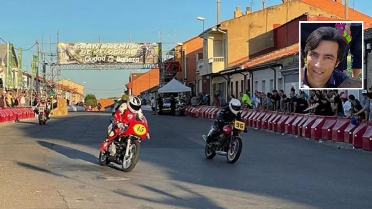 En grande un momento de la competición del año pasado en León, en el cuadro de la derecha, Javier