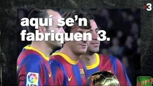 Paròdia de l’anunci de Coca-Cola amb comparacions entre el Barça i el Madrid.