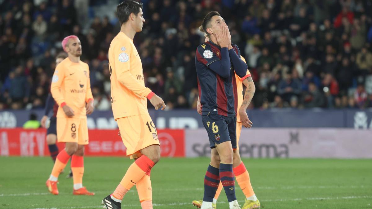 Valencia. Partido de Copa del Rey Levante UD vs Atletico de Madrid