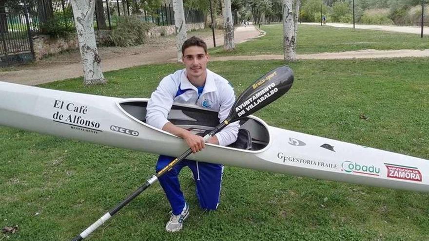 Daniel Abad en un entrenamiento en Zamora.