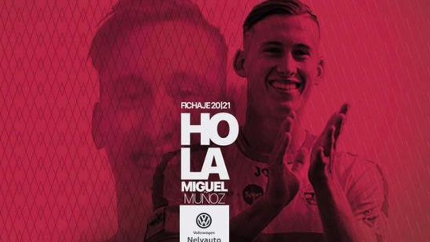 Miguel Muñoz, segundo fichaje del Real Murcia