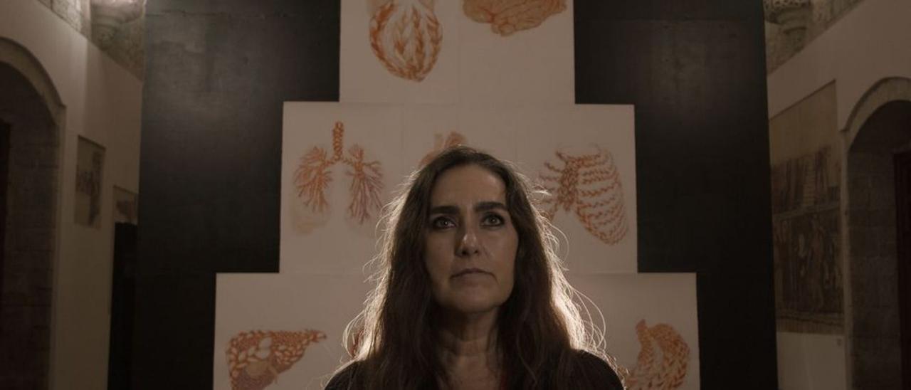 La artista Susana Guerrero, en el documental. | VICENTE J. PÉREZ