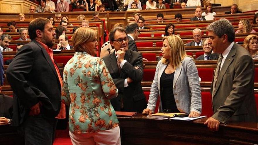 La presentació de les balances fiscals va ser molt present ahir al Parlament de Catalunya