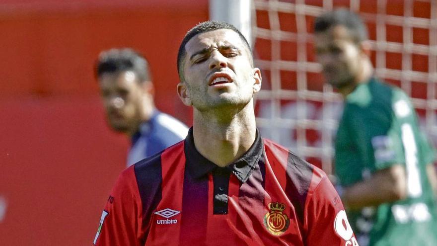 Aridai, durante un partido con el Mallorca.