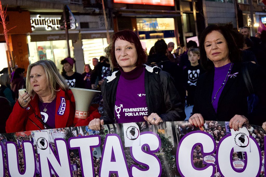 Todas las imágenes de la manifestación en Murcia del 8M