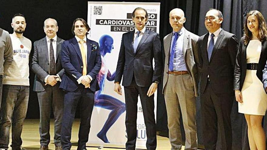 Desde la izquierda: Alberto Fidalgo, Javier Pérez, Cipriano García, José Luis Santos, Óscar Iglesias, Carlos Zardaín, Juan Alfaro, Miriam Sánchez y Feliciano Ferrero