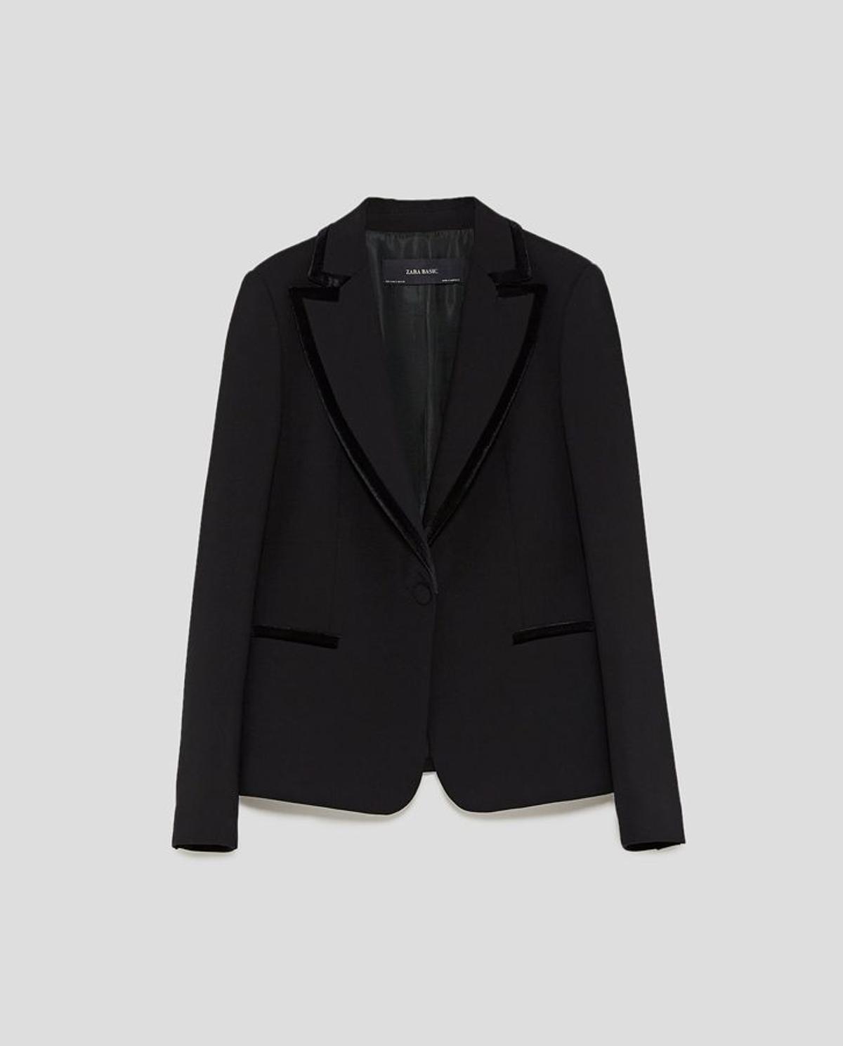 Colección de fiesta de Zara: blazer de smoking