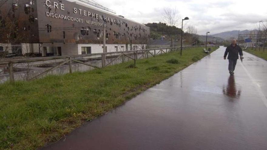 El bloque administrativo del Centro de Discapacitados de Barros.