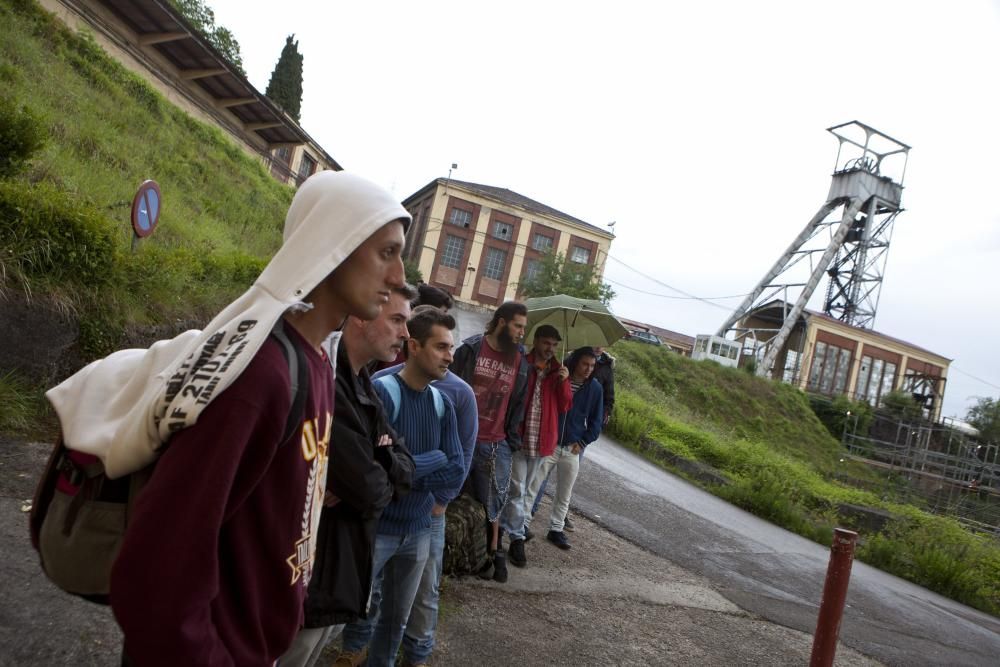 Rodaje de “La Zona” en e Pozo Candín de Hunosa