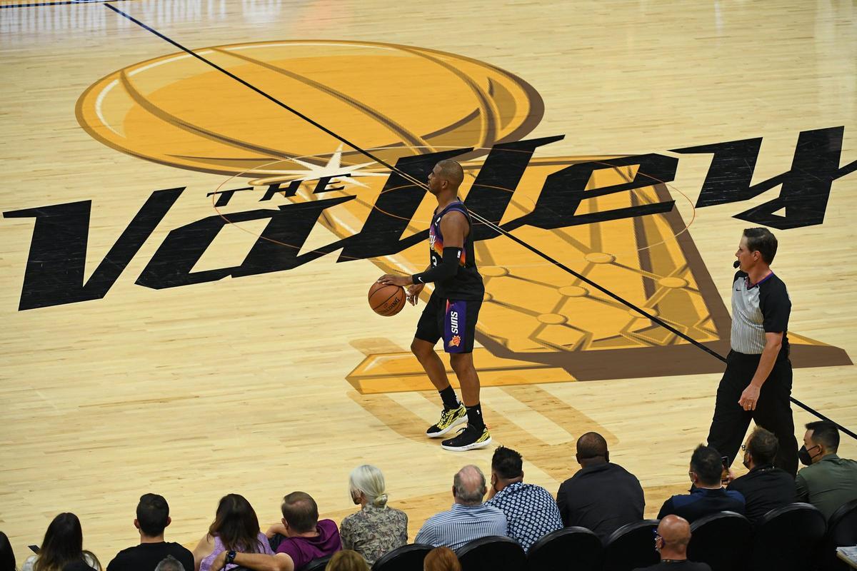 Chris Paul during the NBA 2021 finals between Suns and Bucks