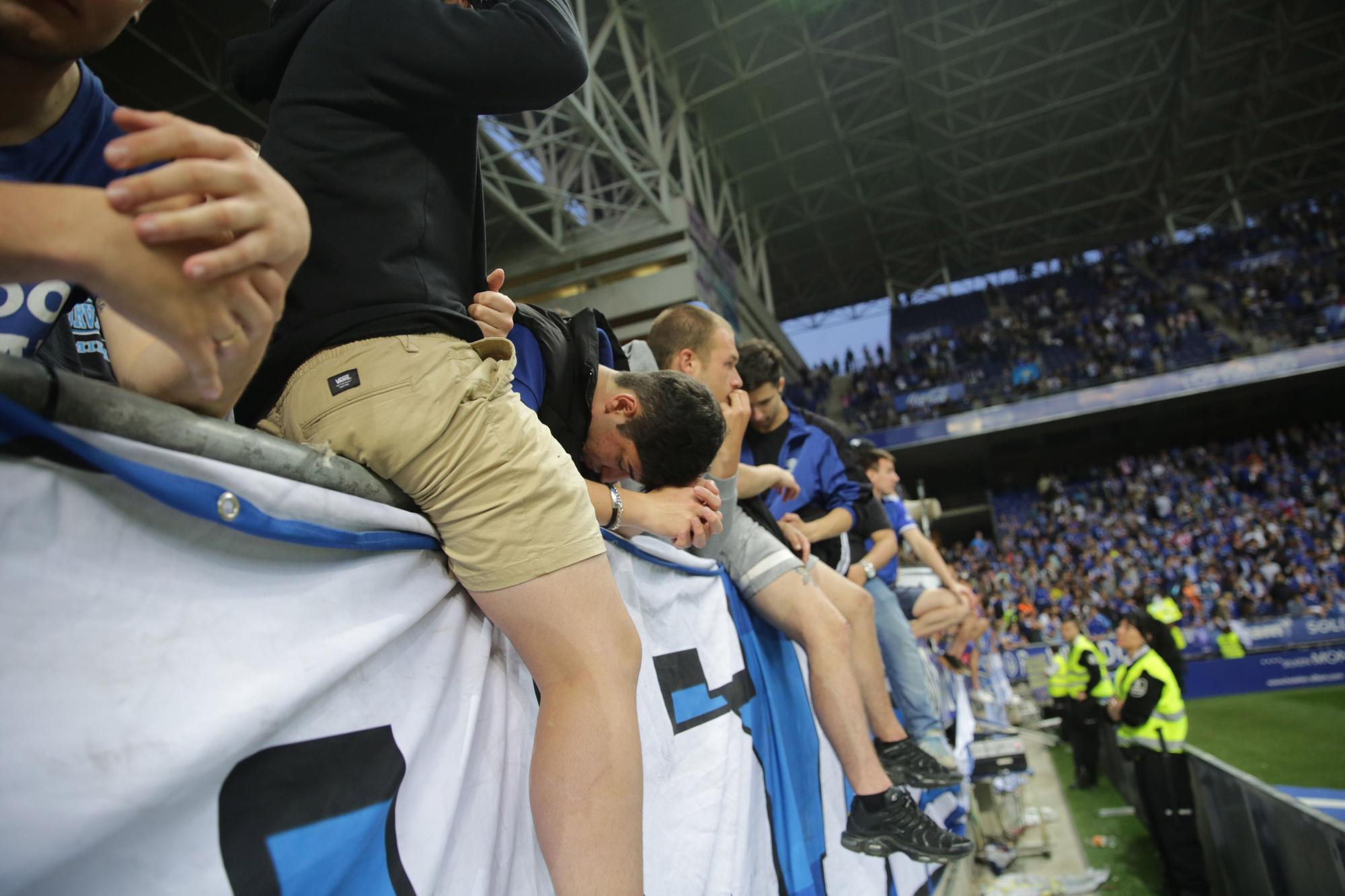 El partido del Oviedo ante el Ibiza, en imágenes