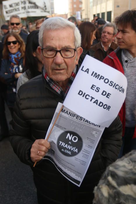 Protesta ciudadana por el tranvía al Civil