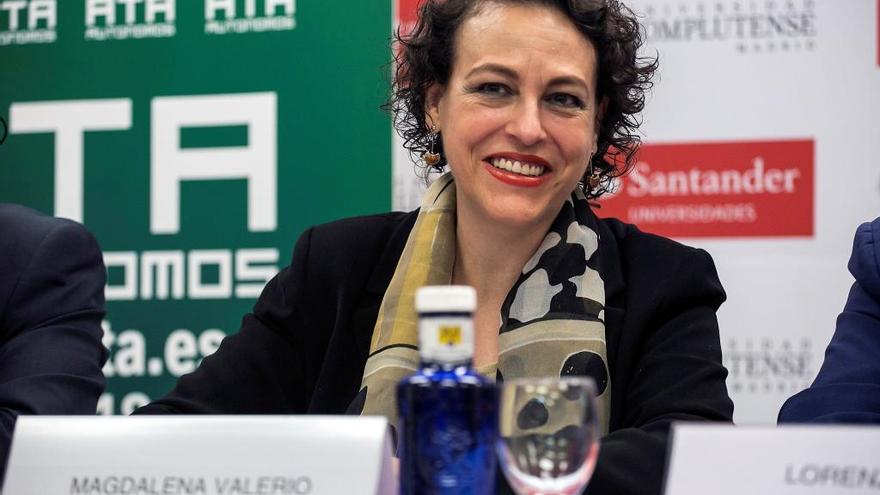 La ministra de Trabjo, Magdalena Valerio