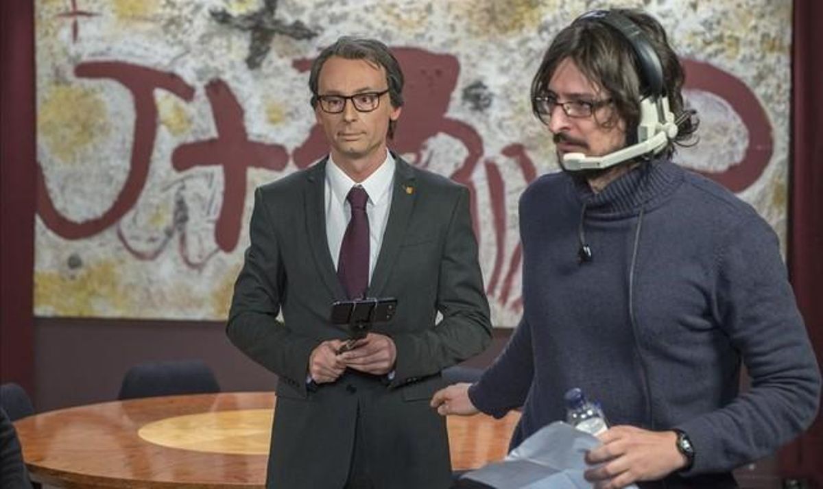 Bruno Oro grava el seu últim programa com l’Artur Mas de ’Polònia’.