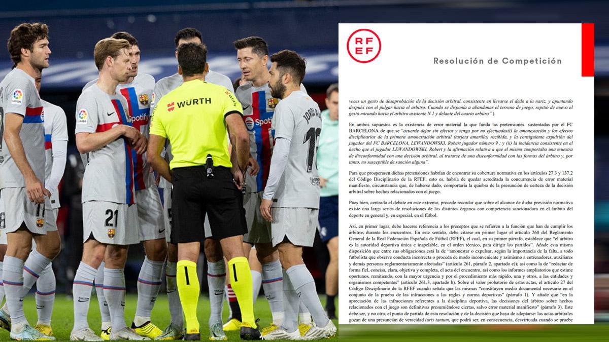 Osasuna - Barça | La expulsión de Lewandowski