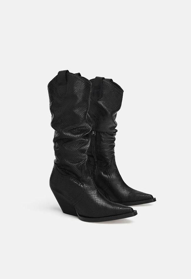 Botas de Zara estilo 'cowboy' de caña alta