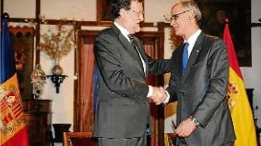Mariano Rajoy i Antoni Martí, el desembre passat.