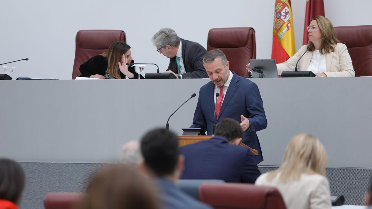 Jaoquín Segado, durante su comparecencia en la Asamblea este martes.