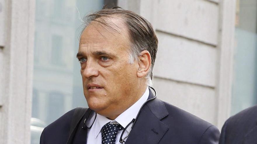 Javier Tebas, presidente de la Liga.