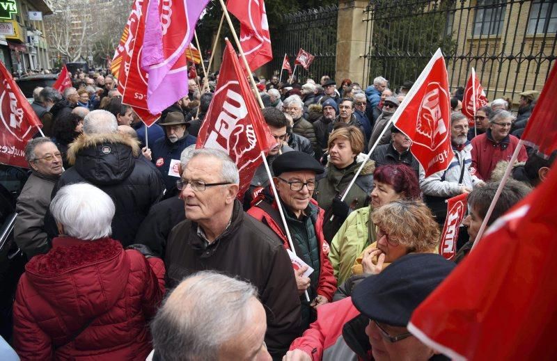 Protesta de jubilados en Zaragoza