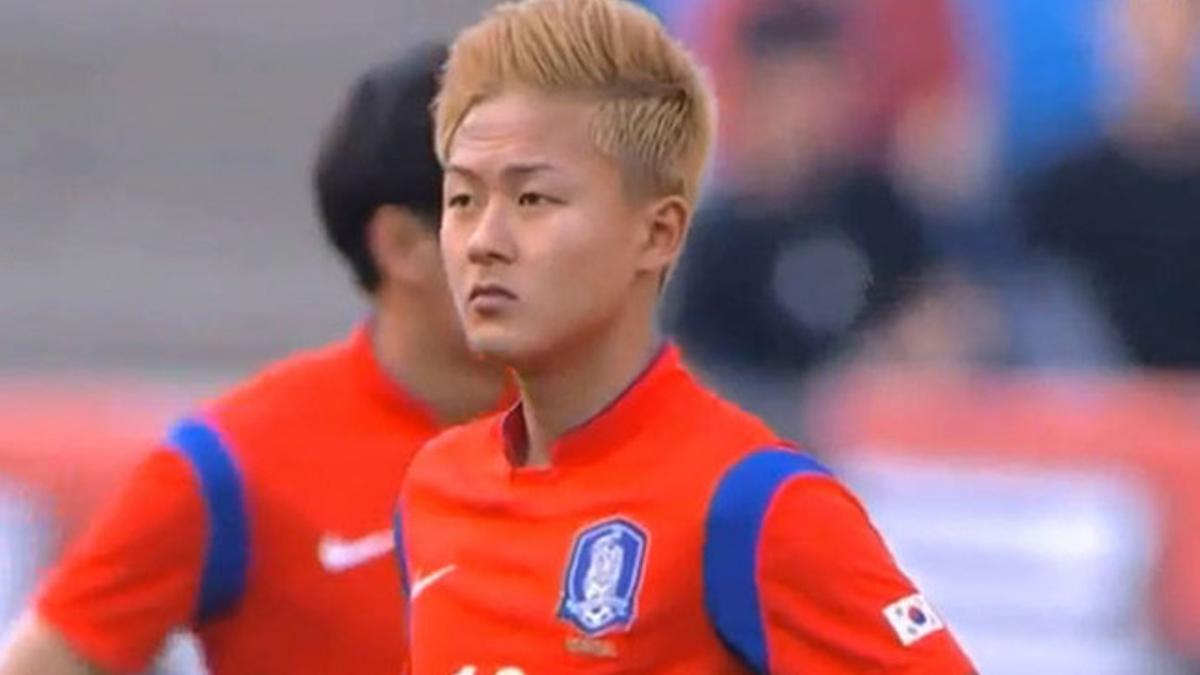 Seung Woo Lee, en un partido con Corea del Sur