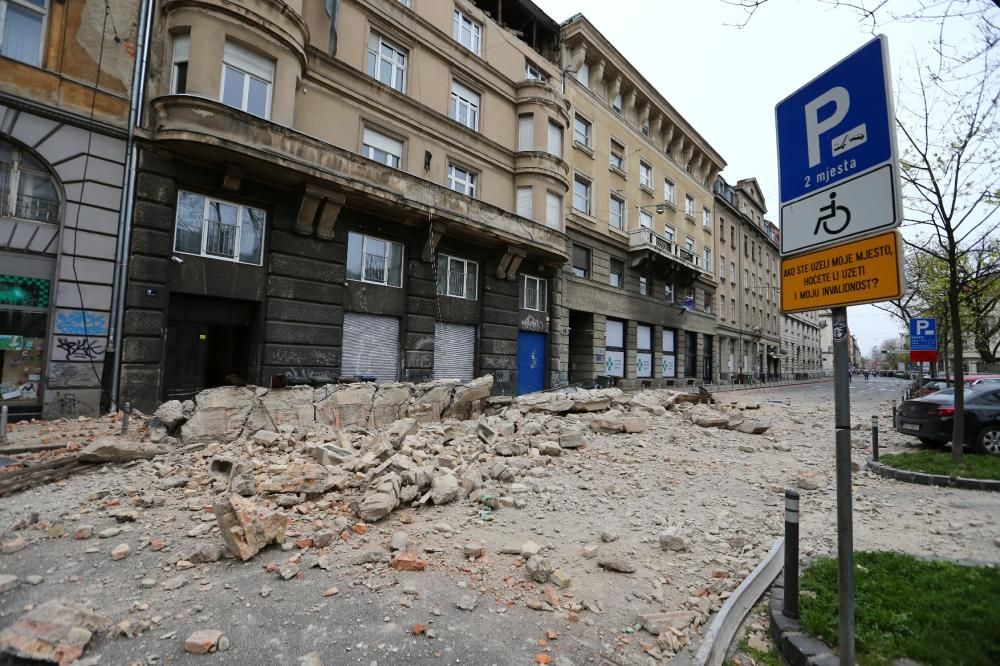 Destrucció a Zagreb per una sèrie de terratrèmols