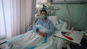 Eva María Maguillo, este lunes en Vall dHebron.