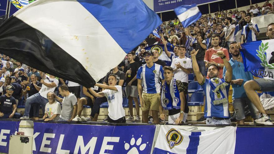 Afición del Hércules en el último partido