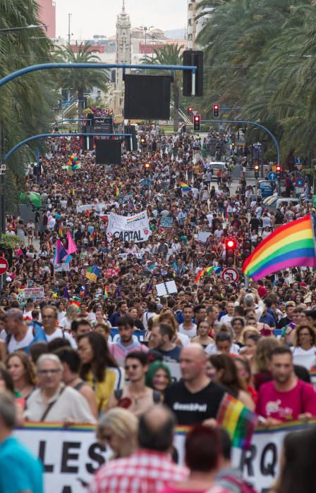 Alicante ondea la bandera del Orgullo LGTBI