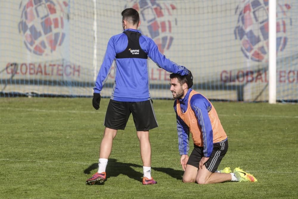 Entrenamiento del Real Oviedo en El Requexón