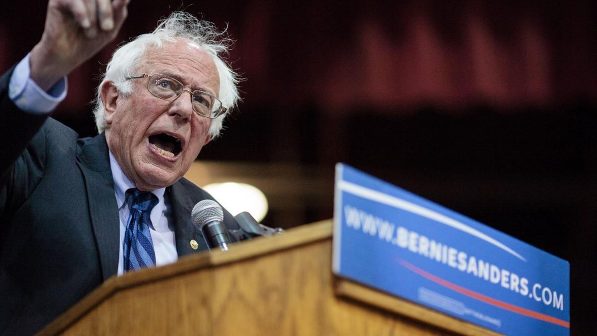 El candidato demócrata, Bernie Sanders, en un acto de campaña en Salem, Oregon.