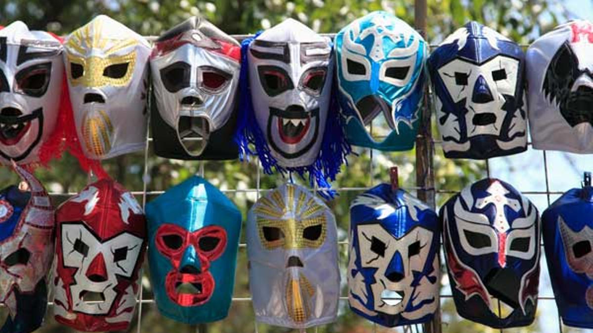 Máscara típicas de la lucha libre mexicana