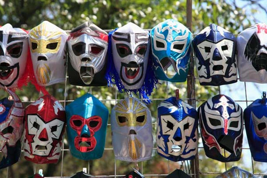 Máscara típicas de la lucha libre mexicana