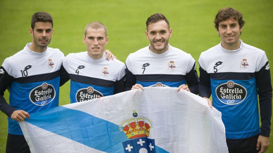 Juan Domínguez, Álex, Lucas y Mosquera.