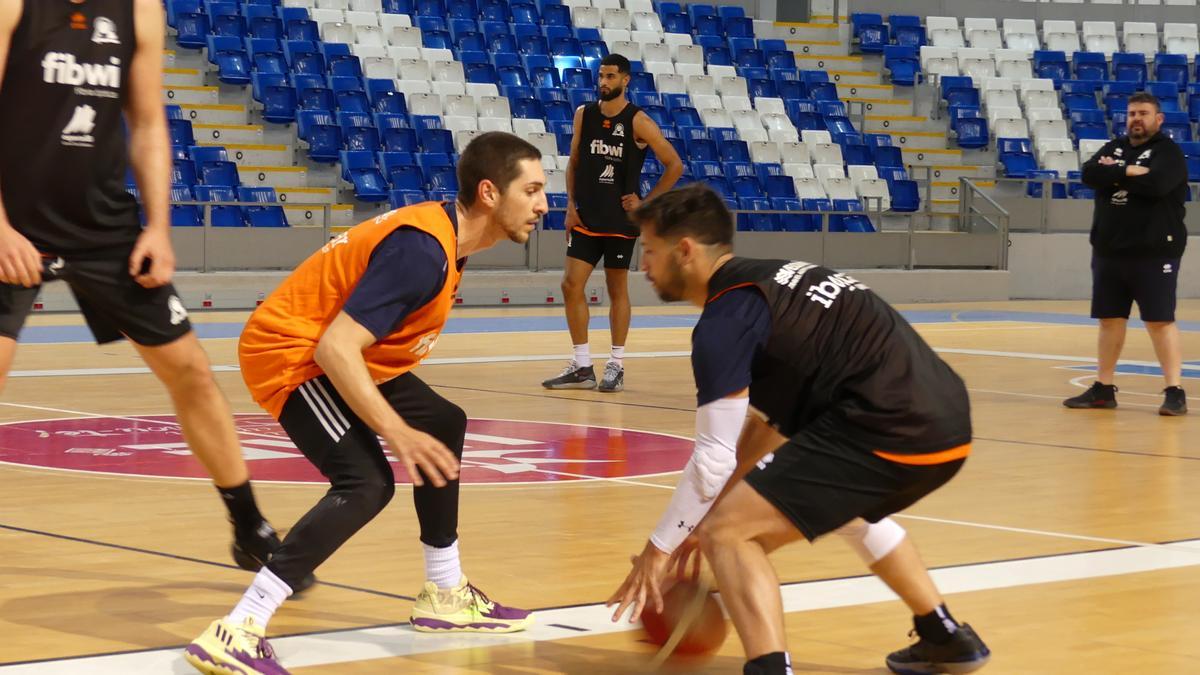 El Fibwi Palma en el entreno en el Palau Municipal d &#039;Esports de Son Moix