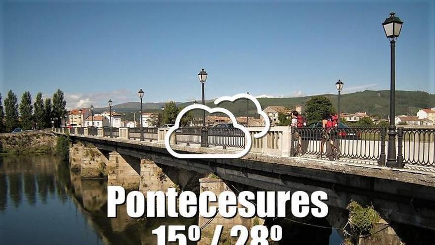 El tiempo en Pontecesures: previsión meteorológica para hoy, jueves 23 de julio