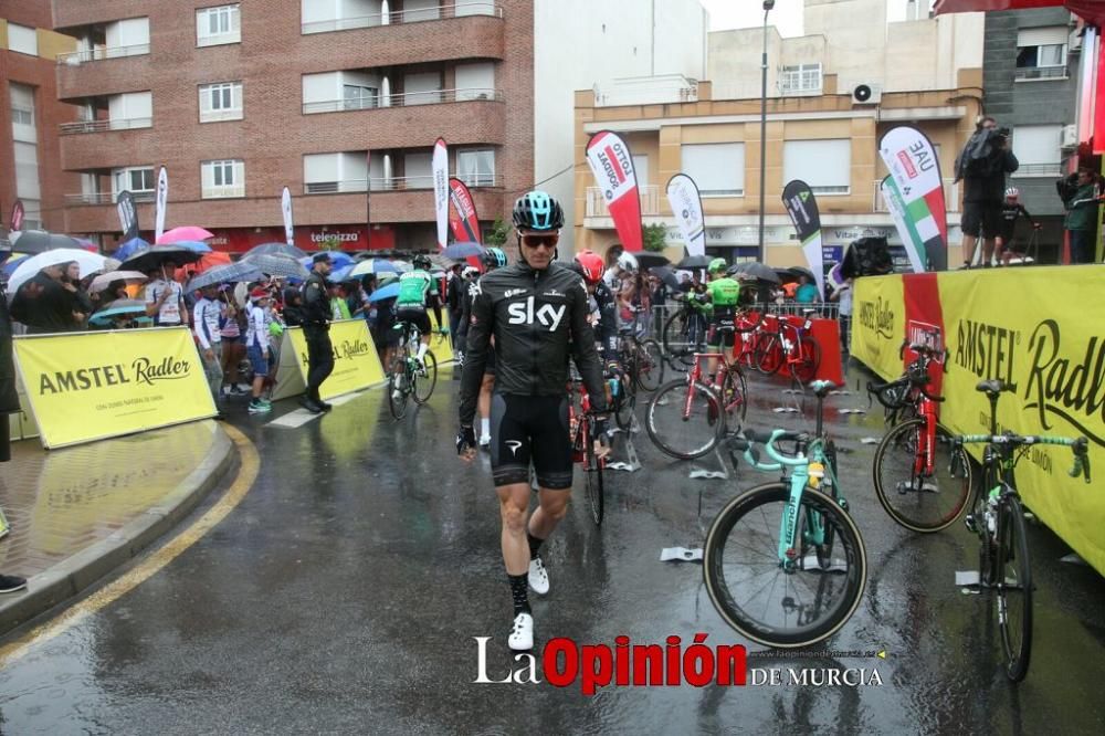 Salida de la Vuelta Ciclista a España desde Lorca