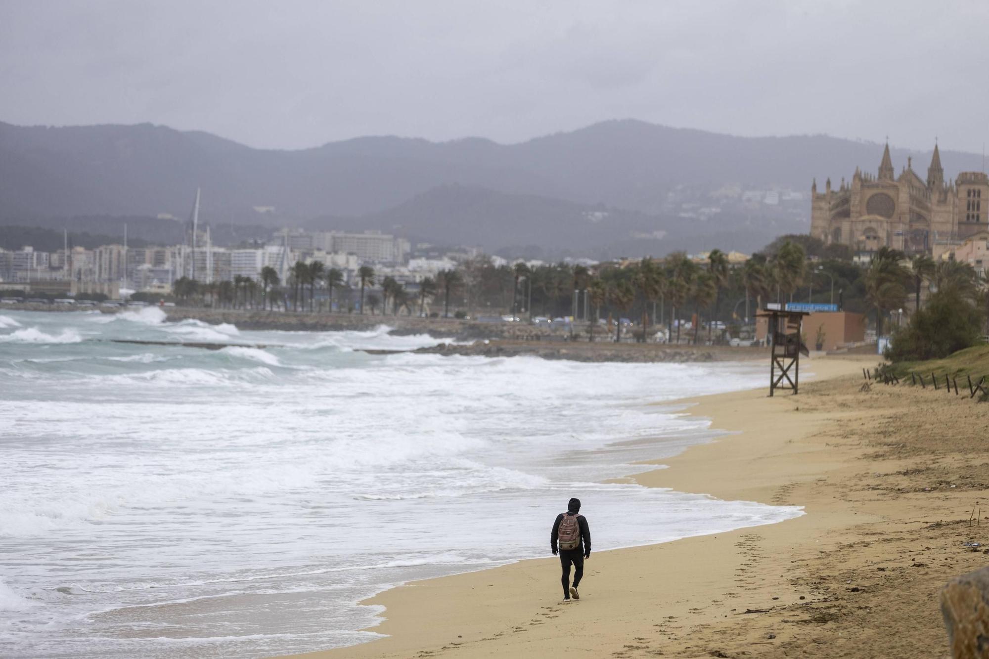 El temporal sacude Mallorca con rachas de más de 80 kilómetros por hora