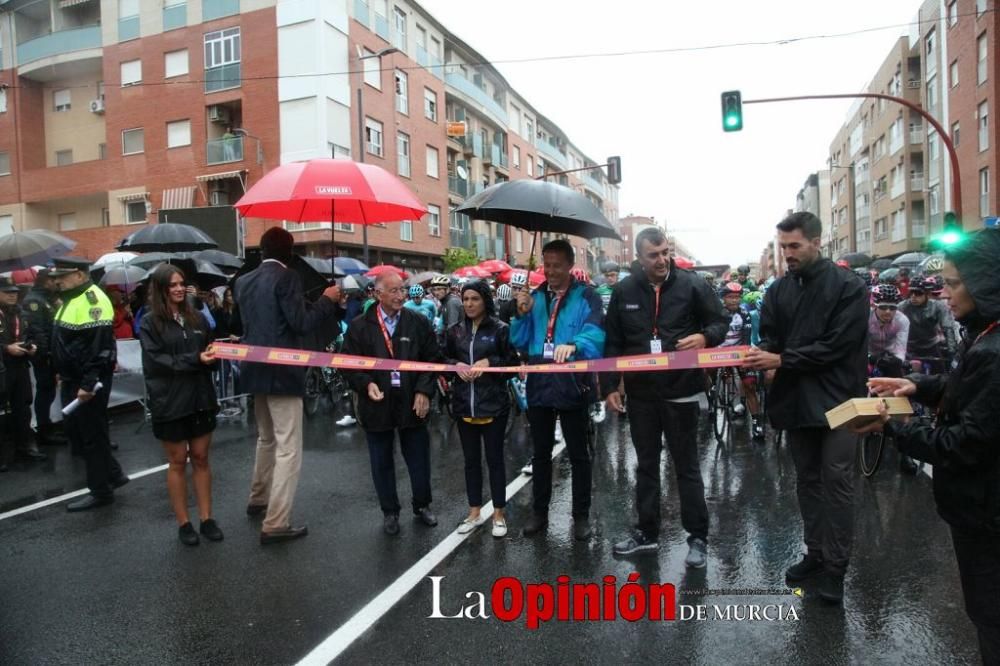 Salida de la Vuelta Ciclista a España desde Lorca