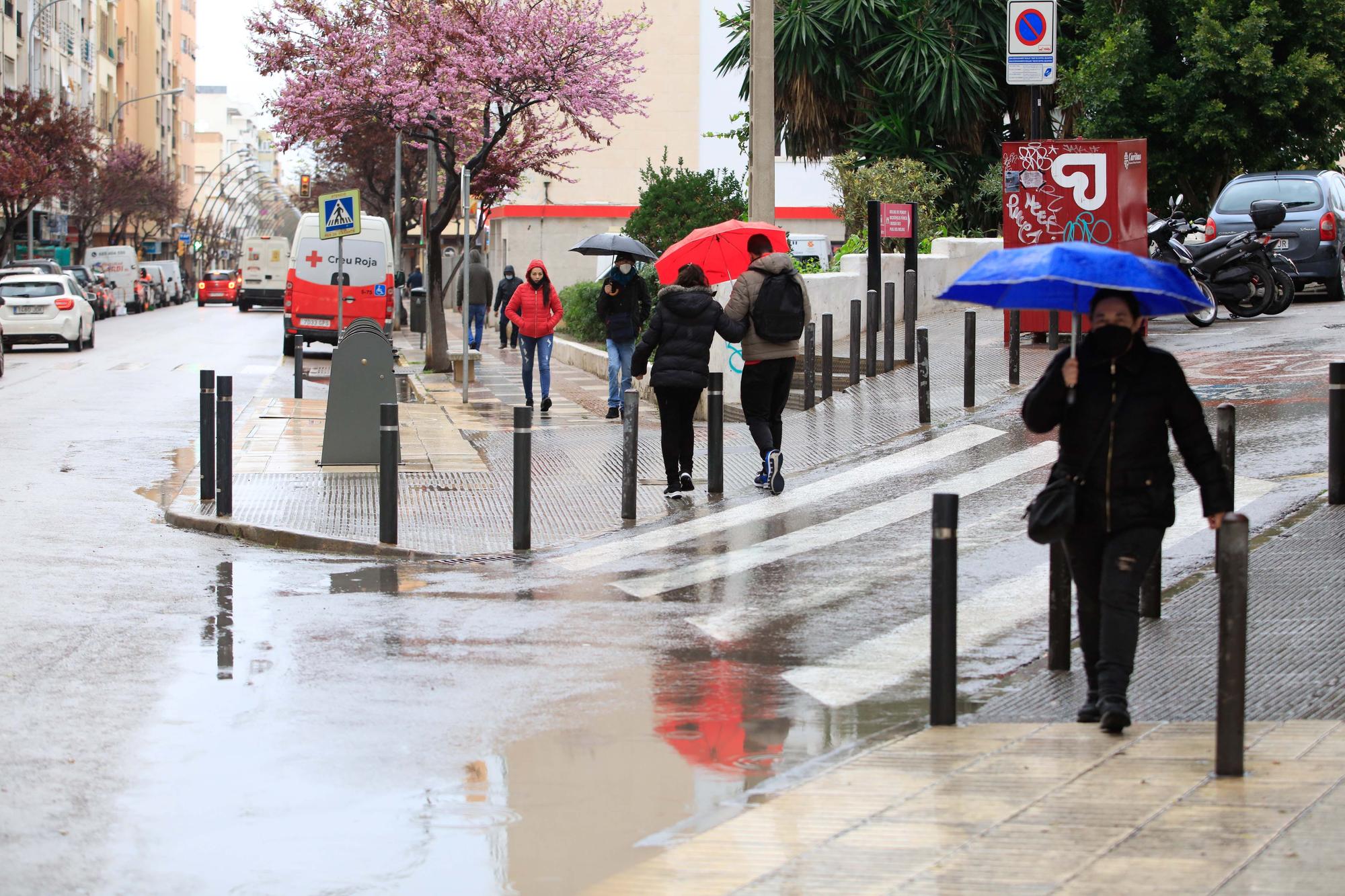 Temporal de lluvia en Ibiza