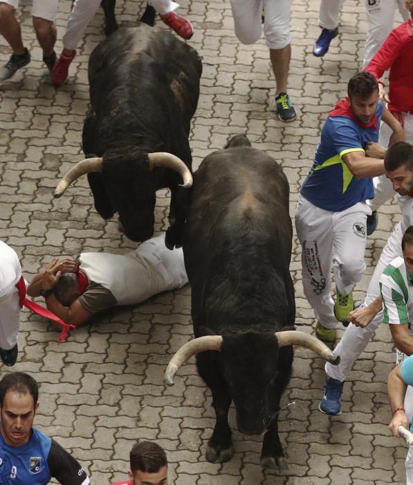 Quart encierro de San Fermín.