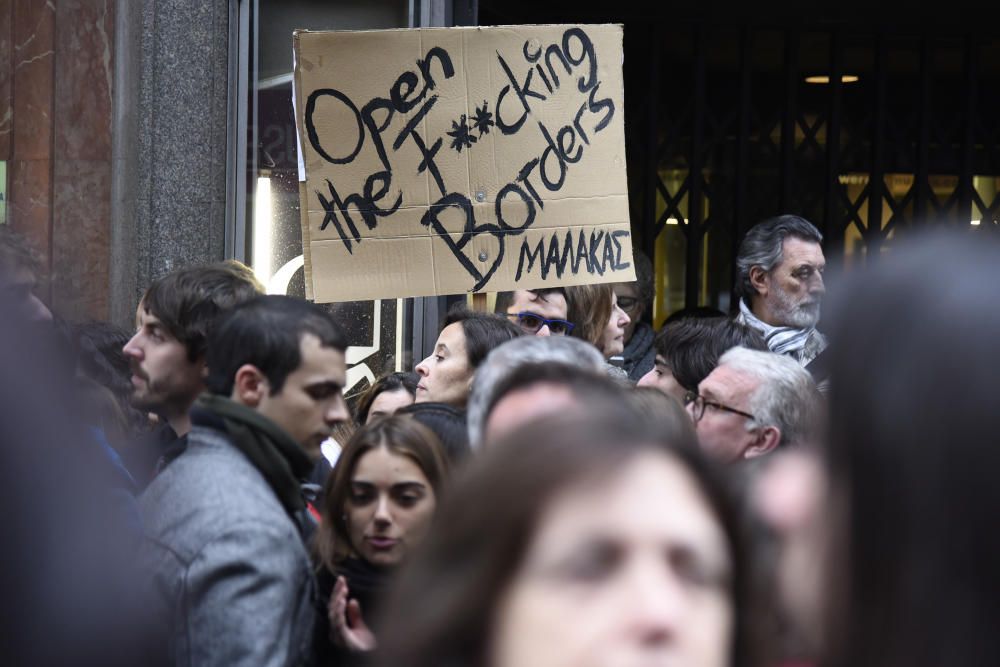 Manifestació per l''acollida de refugiats