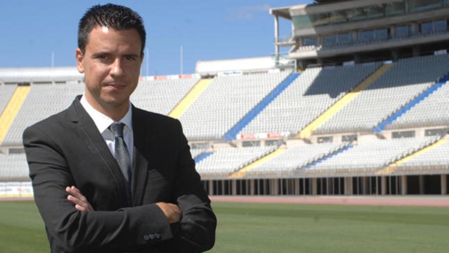 Sergio Lobera, técnico de la UD, el día de su presentación. | juan carlos castro