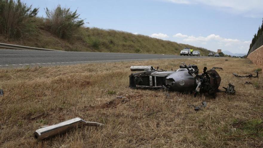 Grave accidente en la carretera de Sineu